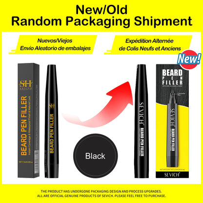 Waterproof Beard Pen Filler Men Moustache Coloring Pen Beard Coloring Filling Enhancer Black Fiber Hair Beard Stuffing Pen Tool Beauty World Shop
