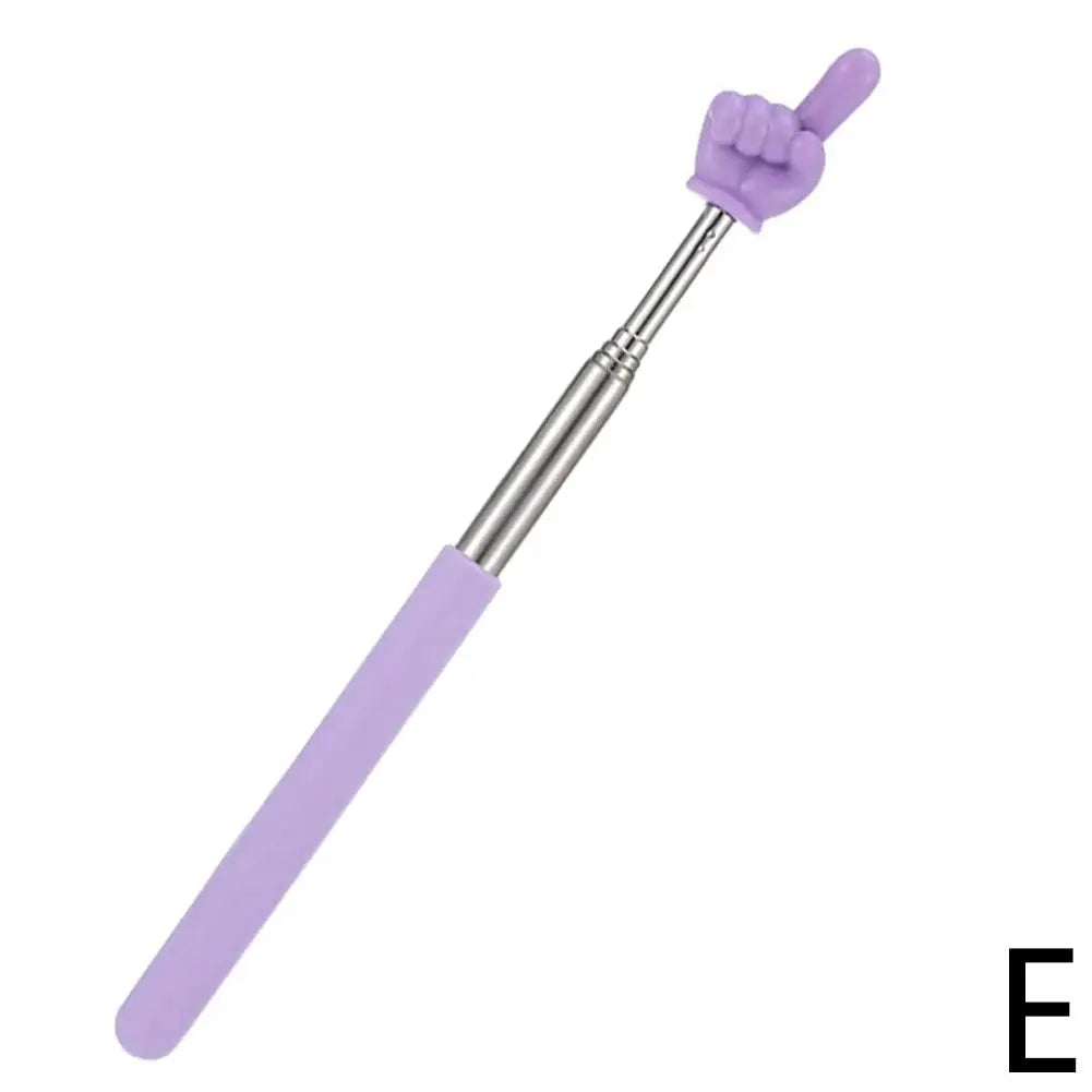 Steel Teaching Pointer Telescopic Rod Finger Design Teaching Stick Finger Reading Sticks Tools School Office Supplies Beauty World Shop