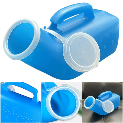 1200ml Urinals for Men Spill Proof Portable Urinal Plastic Urine Bottle with Lid for Car Elderly and Incontinence Beauty World Shop