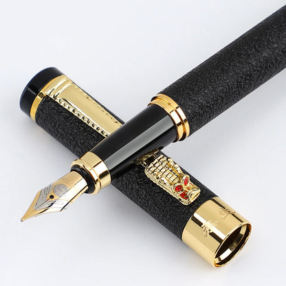 1 Pc Scrub Metal Pen, Lridium Tip Medium size 0.5mm, Office School Students for Men and Women Daily Writing Best Fountain Pen, Beauty World Shop