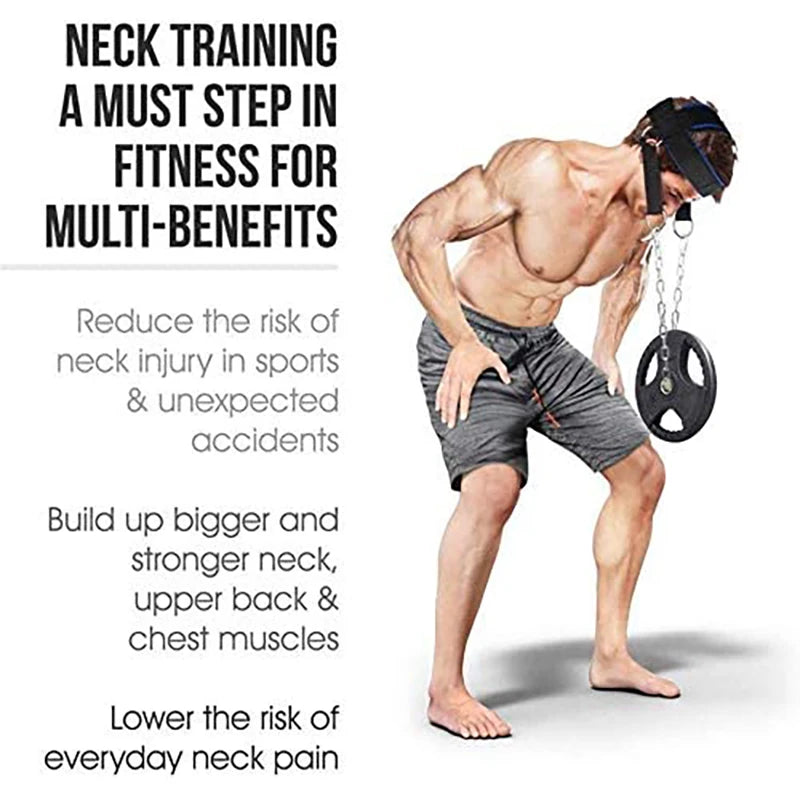 Head Neck Training Head Harness Weight Bearing Cap Body Strengh Adjustable Exercise Strap Neck Muscle Power Training Gym Fitness Beauty World Shop