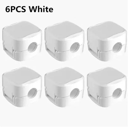 6PCS Magnetic Cable Clips Cable Smooth Adjustable Cord Holder Under Desk Cable Management Wire Keeper Cable Organizer Holder Beauty Trend Shop