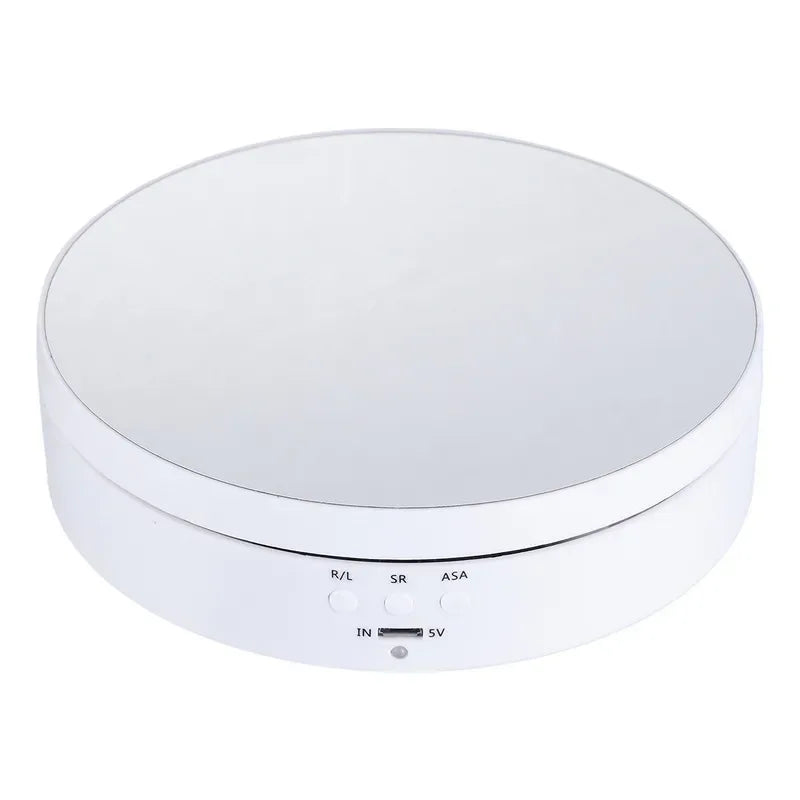 7.87 Inch 360 Degree Electric Rotating Stand with Remote Control for Jewelry Display,Photography and Video,3-position Adjustment Beauty World Shop