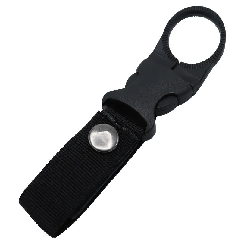 Webbing Water Bottle Holder Climbing Carabiner Belt Backpack Hanger Hooks Clip Multifunction Water Bottle Nylon Buckle Hook Clip Beauty World Shop