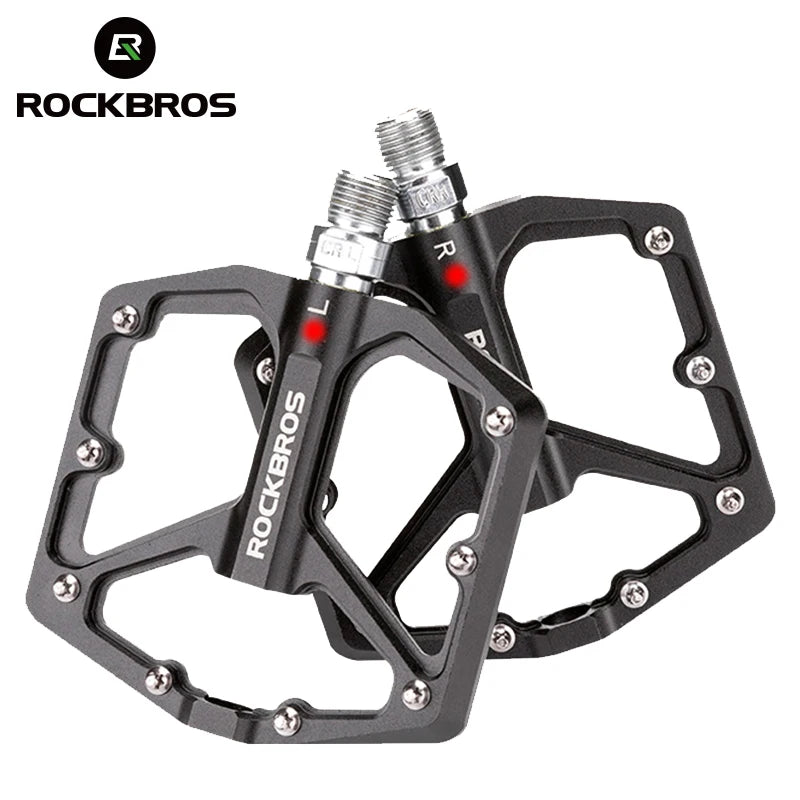 ROCKBROS MTB Cycling Ultralight Pedal Bike Bicycle Sealed DU Bearing Pedals Aluminum Alloy CRMO Non-slip Cleat Bike Part Pedals Beauty World Shop
