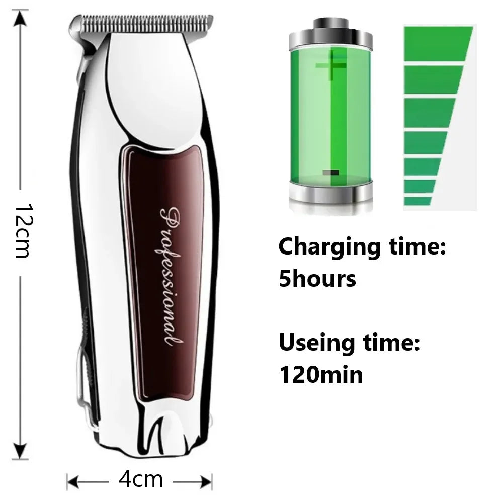 Hair Clipper Rechargeable Cordless Trimmer For Men Grooming Professional Electric Beard Hair Cutting Machine Edge Hair Clipper Beauty Trend Shop