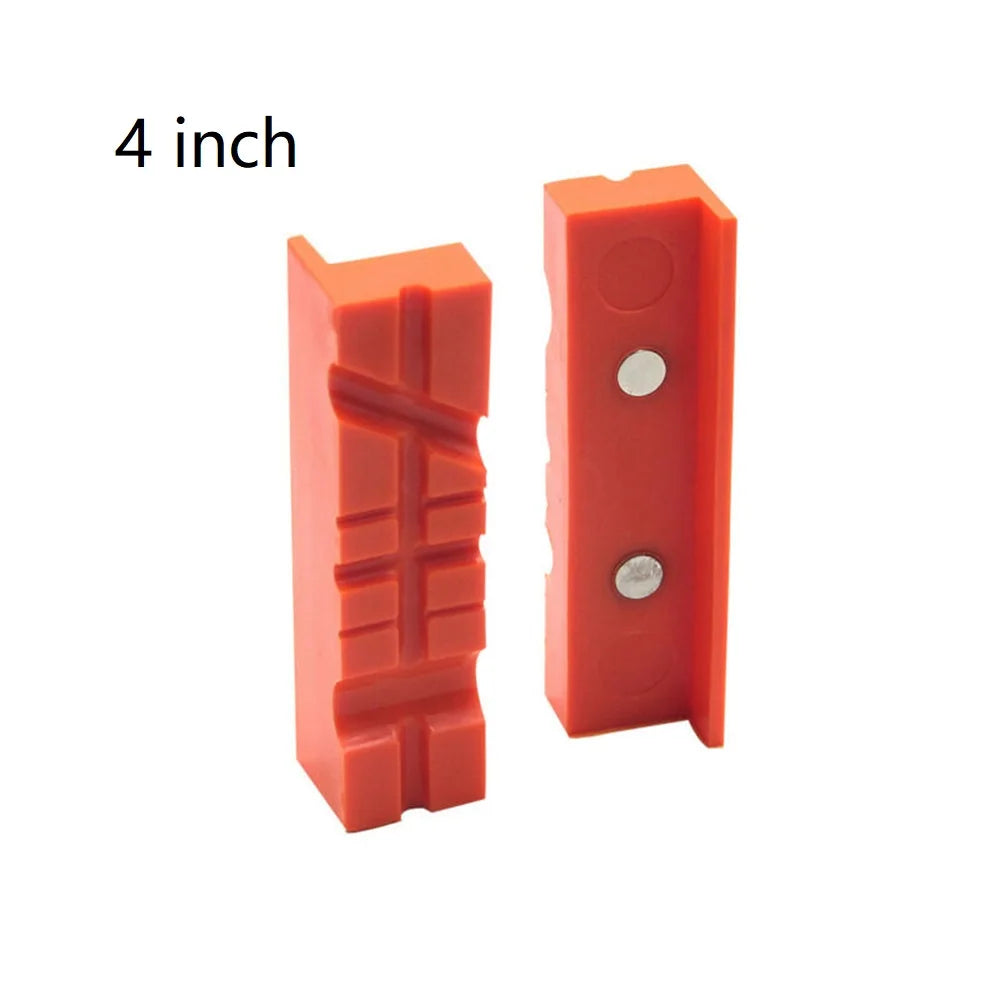 2pcs 4/5/6 Inch Magnetic Soft Pad Jaw Rubber For Metal Vise Bench Machine Tools For Metal Vise Bench Machine Tools Beauty World Shop