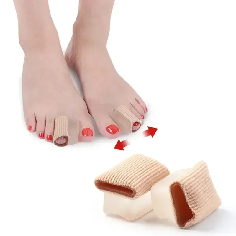 Gel Bunion Toe Separator W/Fabric Lining for Big Toe,Silicone Toe Spacers Breathable Toe Corrector Protector for Overlapping Toe Beauty Trend Shop