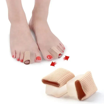 Gel Bunion Toe Separator W/Fabric Lining for Big Toe,Silicone Toe Spacers Breathable Toe Corrector Protector for Overlapping Toe Beauty Trend Shop