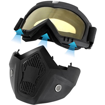Outdoor Sport Windproof Mask Goggle HD Motorcycle Glasses Snowboard Eyewear Riding Motocross Summer UV Protection Sunglasses Beauty World Shop