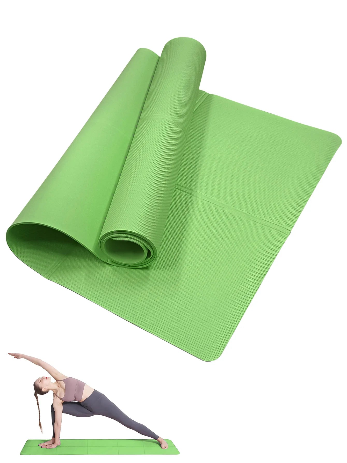 Yoga Mat Pilates Fitness Mat 3/4/6mm Thicknes Non Slip Yoga Cushion Travel Fitness Exercise Pad for Women Home Gym Floor Workout Beauty World Shop