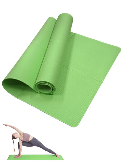 Yoga Mat Pilates Fitness Mat 3/4/6mm Thicknes Non Slip Yoga Cushion Travel Fitness Exercise Pad for Women Home Gym Floor Workout Beauty World Shop