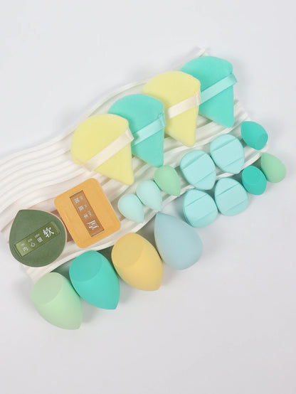 20 Pcs Pink Makeup Sponge and Makeup Puff Set Suitable for Face Cream and Powder Concealer Powder Makeup Machine Beauty World Shop