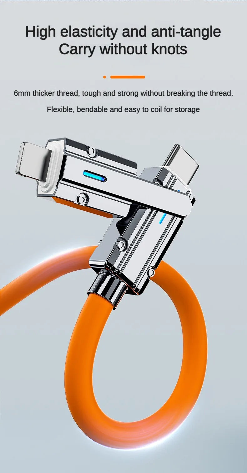 Type C To Typec Cable 2-In-2 66W Pd Fast Charging Usb C To Usb C To iPhone Suitable for iPhone iPad Huawei Xiaomi Samsung Redmi Beauty World Shop