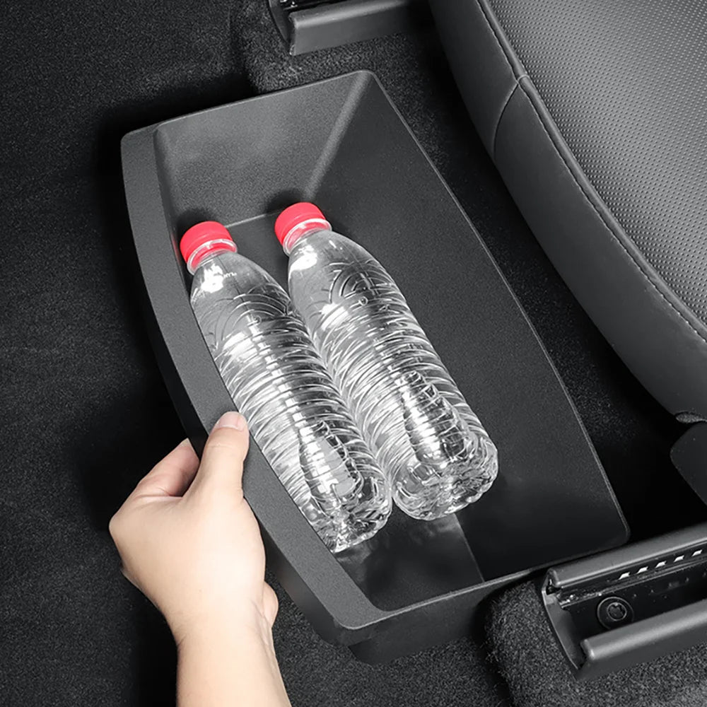 For Tesla New Model Y 2025 Launch Juniper Front Seats Under Seat drawer TPE Storage Box Beauty World Shop