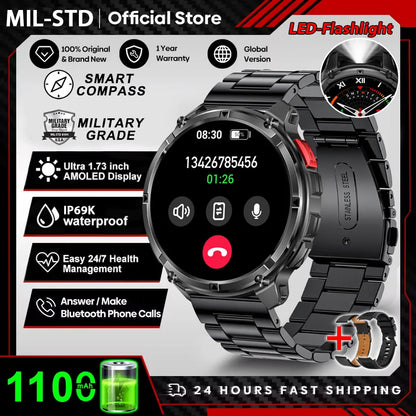 2026 New T-Rex3 Pro GPS Tracker 1100mAh Smartwatch Men 120-Day Standby Clock Rugged Outdoor Sport 10ATM Waterproof Call Watches Beauty World Shop