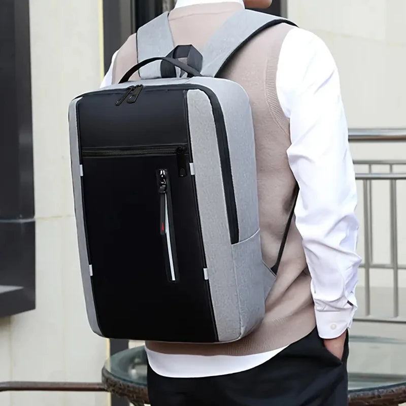Fashion Business Laptop Backpack Large Capacity Shockproof Computer Bag Casual Office Travel Shoulder Bag for Work Beauty World Shop