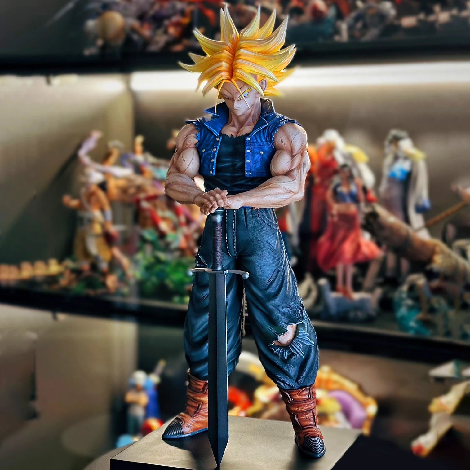 25cm/9.84in Anime Dragon Ball Z Trunks Figure Future Trunks Action Figures MPVC Statue Collection Model Toys for Gifts Beauty World Shop
