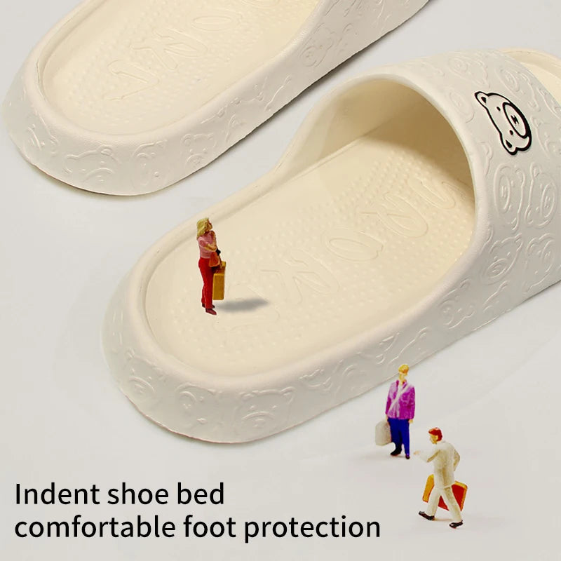 Non-slip Slippers Female Outer Wear 2024 New Bathroom Bathroom Indoor Home Sandals Female Summer Eva Beauty World Shop