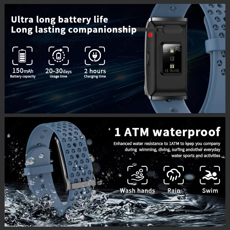 New Sport Fitness Tracker Smart Bracelet Heart Rate Blood Pressure Monitor Pedometer Call Reminder Smartwatch Band for Men Women Beauty World Shop