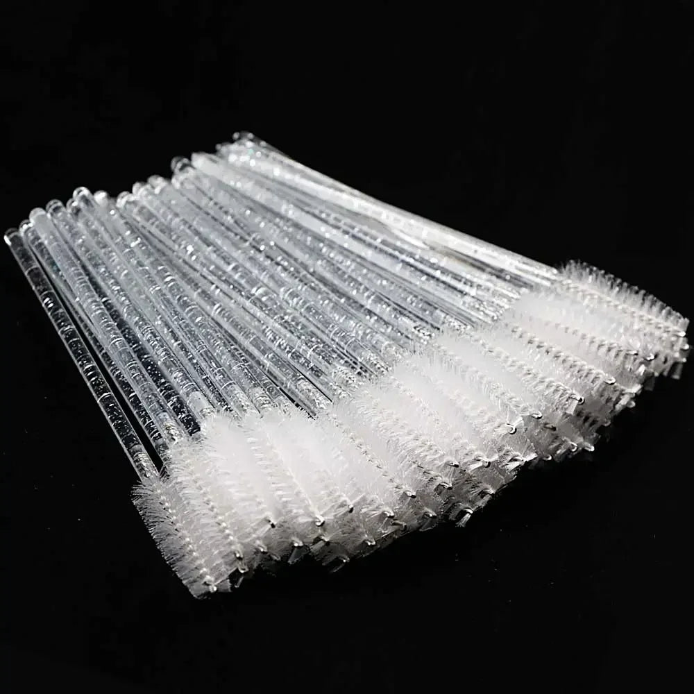 Disposable Crystal Eyelashes Brush Comb 50Pcs Eye Lashes Extension Mascara Wands Makeup Professional Makeup Beauty Tool Beauty World Shop