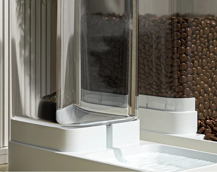 Large Capacity Automatic Gravity Pet Feeder and Water Dispenser Dual Bowl Leak Proof for Cats Dogs Home Travel Feeding Station Beauty World Shop