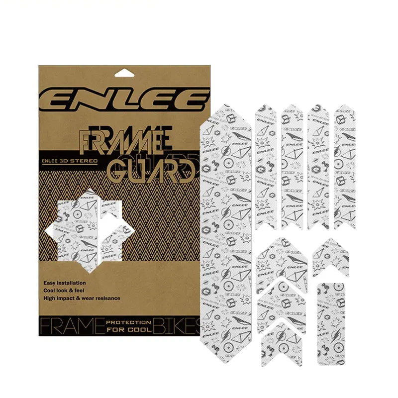 ENLEE The New Removeable Sticker Road Bicycle Paster Guard Cover 3D MTB Mountain Bike Scratch-Resistant Protect Frame Protector Beauty World Shop
