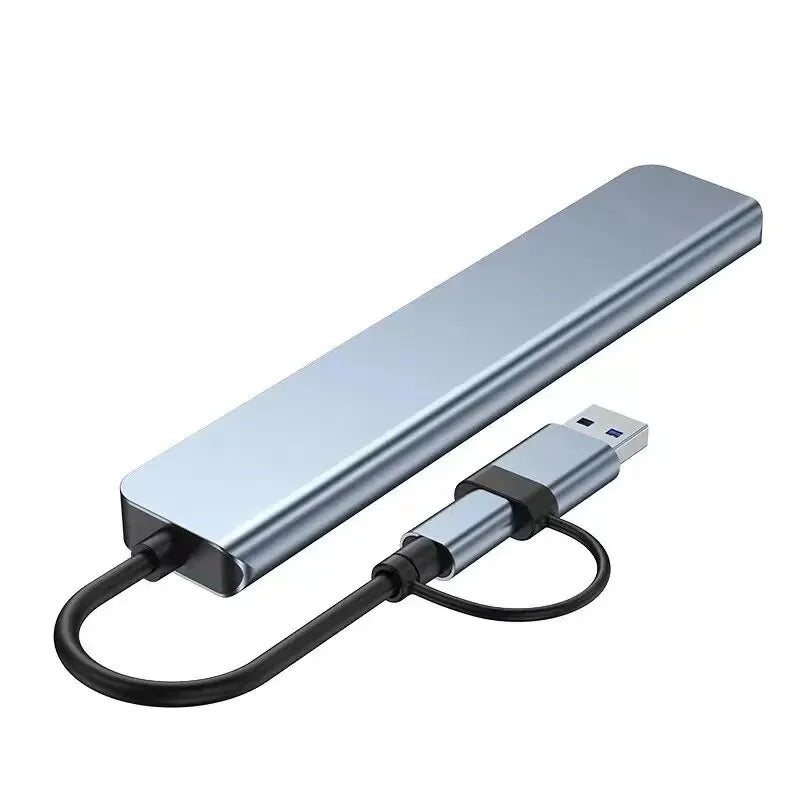 8 In 2 USB HUB With Splitter Card Reader, USB C Port, USB 3.0 / 2.0, SD/TF Splitter Card Reader, Docking Station Beauty World Shop