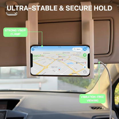 Universal Sun Visor Tablet Mount Car Phone Holder Plastic Clip Stand For Foldable Screen iPad GPS Navigation Bracket Parts Set Beauty World Shop