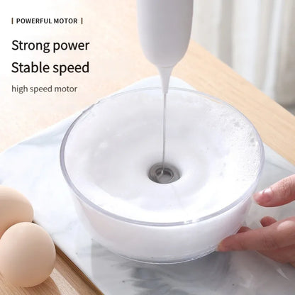 1PC Battery Model Handheld Egg Beater Froth Mixer Kitchen Automatic Coffee Milk Foaming Mixer Kitchen Whisk Tools Beauty World Shop