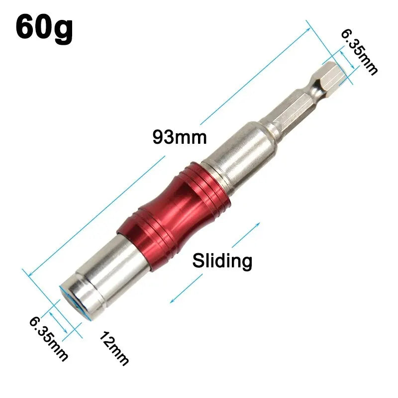 1PC Red Curved Hexagonal Handle Directional Extension Rod Magnetic Screw Drill Tip Universal Adapter Electric Tool Accessories Beauty World Shop