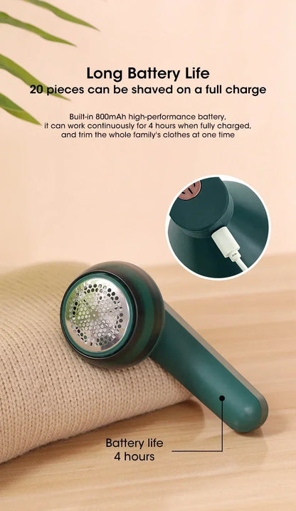 Hair Ball Trimmer Fabric Shaver Lint Remover Upgraded 6 Blade Design Fuzz Shaver Rechargeable for Travel Home Type C Charging Beauty World Shop