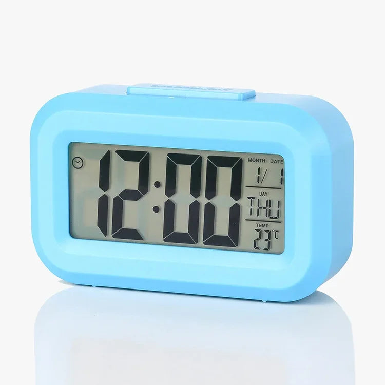 Digital Led Clock Household Bedside Battery Powered Multi-function Alarm Clock Desk Things for the Room Table Clocks Home Decor Beauty World Shop
