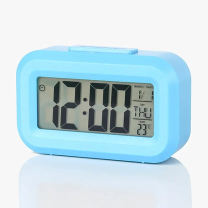 Digital Led Clock Household Bedside Battery Powered Multi-function Alarm Clock Desk Things for the Room Table Clocks Home Decor Beauty World Shop