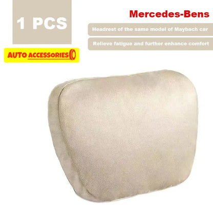 Car Headrest Neck Support Seat / Maybach Design S Class Soft Universal Adjustable Car Pillow Neck Rest Cushion High Quality Beauty World Shop