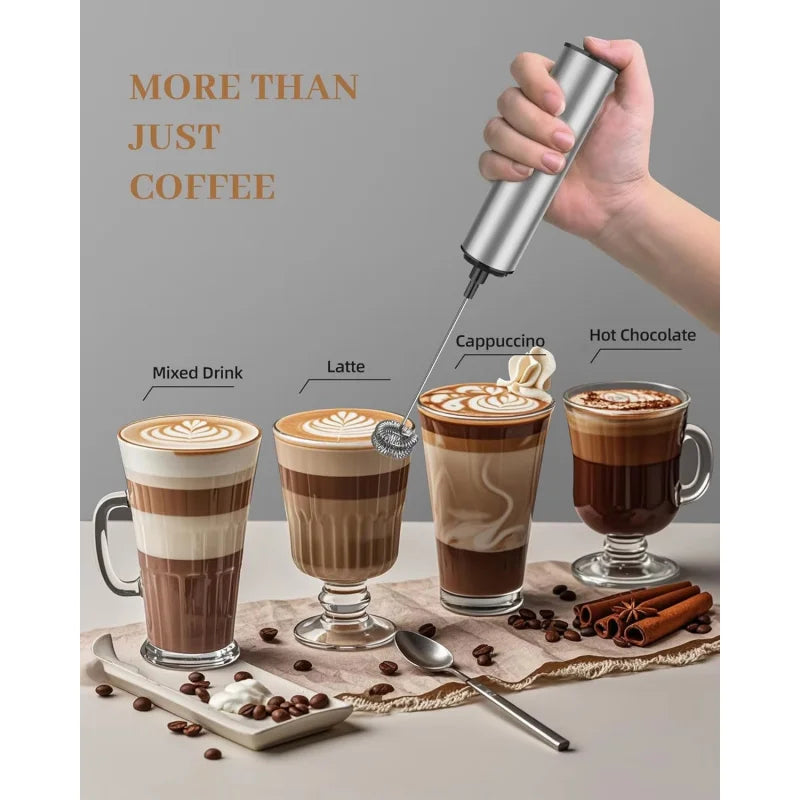 2026 NEW HOT stainless steel high-speed milk frother, coffee frother multi-purpose suitable for coffee households And baking use Beauty World Shop