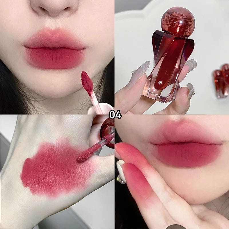 Artistic Soft Mist Mousse Lip Glaze Velvet Matte Lipstick Holding Makeup Not Easy to Sticky Cosmetics Lipstick Beauty Trend Shop