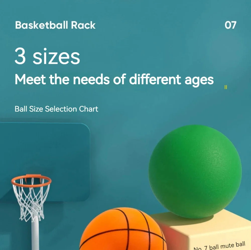 Foam Basketball Kids Silent Basketball Bouncing Mute Silent Ball Bounce Squeezable Mute Bouncing Basketball Beauty World Shop