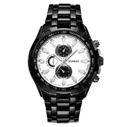 CURREN 8023 Quartz Watch Men Waterproof Sport Military Watches Mens Business Stainless Steel Wristwatch Male Clock reloj hombre Beauty World Shop