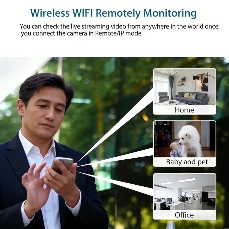 1080P HD Mini WiFi Camera Indoor Safety Security Surveillance Baby Monitor Night Vision Camcorder IP Cam Audio Video Recorder Beauty World Shop