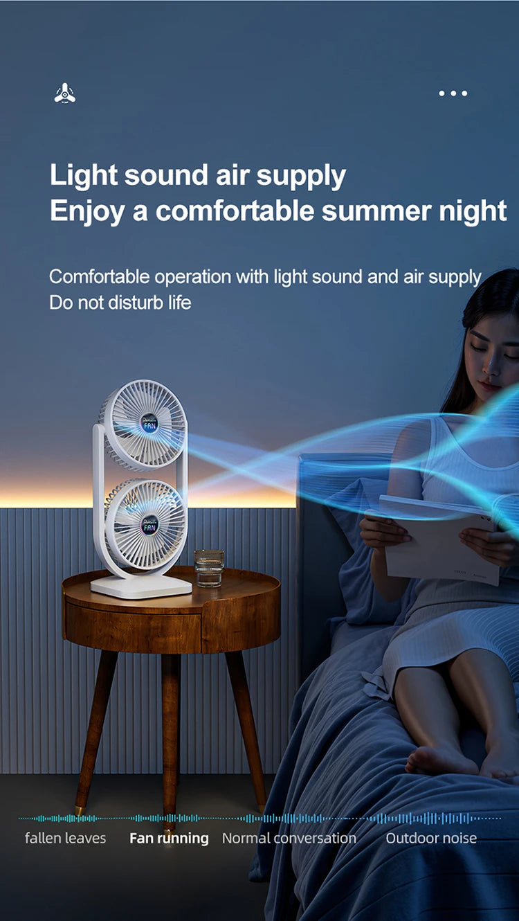 USB Charging Desktop Fan Portable Rotatable Desktop Electric Fan Suitable For Outdoor Picnic Student Dormitory Office Home Use Beauty World Shop