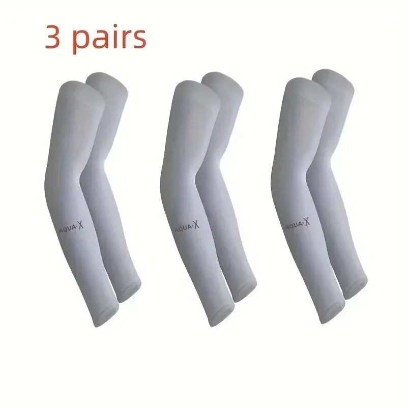 3 Pair of Breathable Sun Protection Sleeves - Breathable & UV Protective Gear for Sports, Driving, & Outdoor Adventures Beauty World Shop