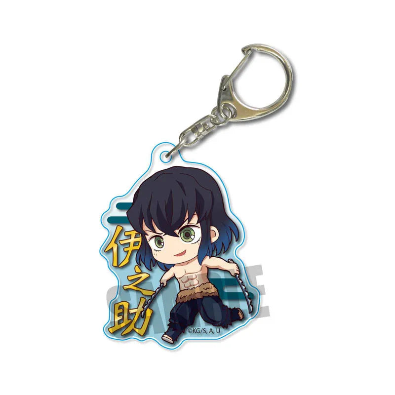 Demon Slayer doll toy Kimetsu No Yaiba Blade of Ghost Keychain Acrylic Pendant Car Key Chain Fans kids Xmas Gift Anime Jewelry Beauty World Shop