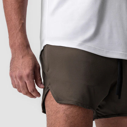 New Summer Men's Sports Shorts Quick Dry Breathable Beach Jogging Single Layer Breathable Shorts Training Basketball Apparel Gym