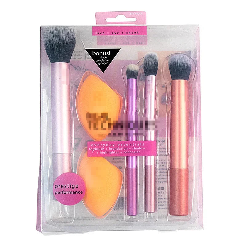 Popular Full Set of Makeup Brush Set Powder Blusher Brush Halo Dye Brush Eye Shadow Brush Beauty Egg Beauty World Shop
