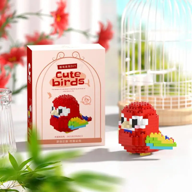 Kawaii Cute Bird Small Building Blocks Set Creative Educational Building Toys For Boys Girls Toys Suitable For Decorate Beauty World Shop