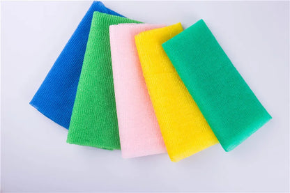 1Pcs Japanese Body Wash Towel Beauty Skin Exfoliating Cloth Washcloth Nylon Bath Towel Skin Polishing Towel Body Back Scrubber Beauty World Shop