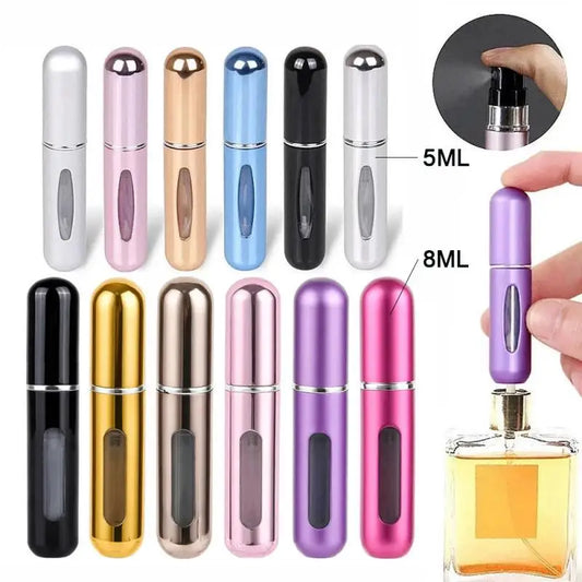 5/8ml Portable Perfume Atomizer Liquid Container For Cosmetics Mini Aluminum Spray Alcochol Empty Refillable Bottle Beauty Fashion