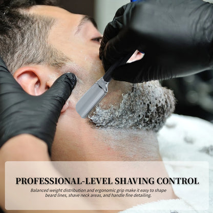 New Professional Baber Beard Straight Edge Shaving Razor Men Hair Removal Tools, Wooden Handle, Anti-Slip Grip for Home Shaving Beauty World Shop