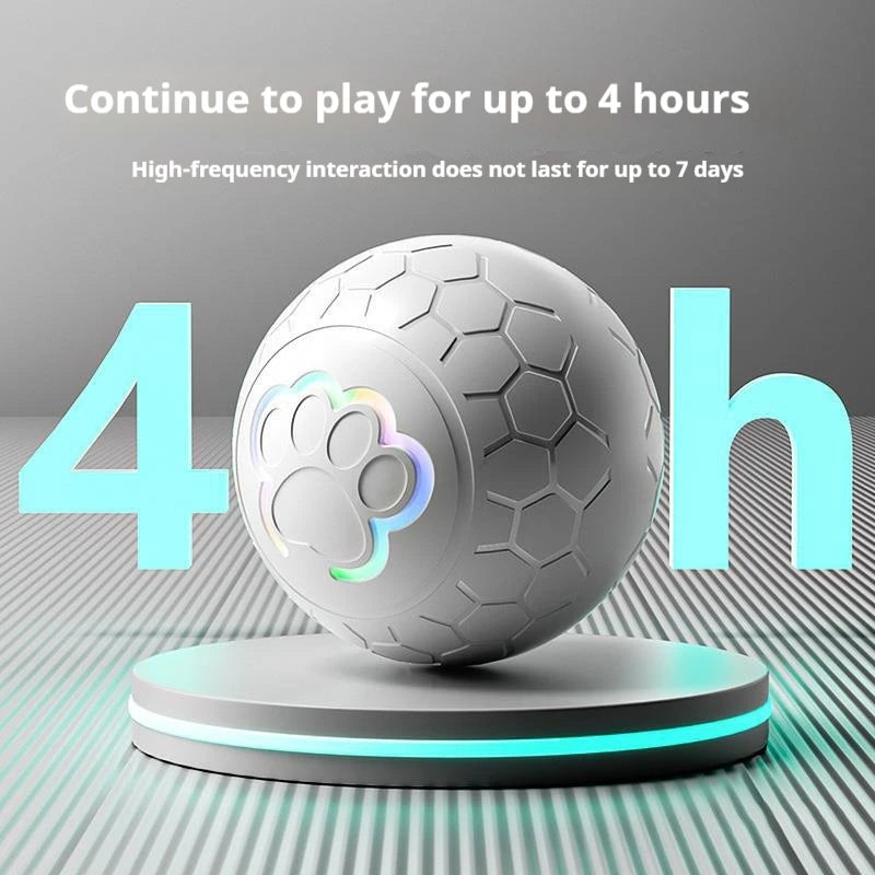 Smart Dog Toy Ball Electronic Interactive Pet Toy Ball USB Automatic Bouncing Rolling Toy Ball With RGB Lights Puppy Cat Product Beauty World Shop